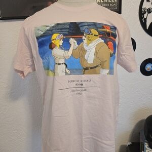 Hot Topic Porco Rosso Graphic Tee - Pink